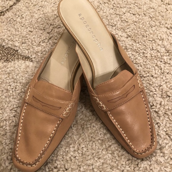 Apostrophe Leather Mules NWOT’s - Picture 1 of 6